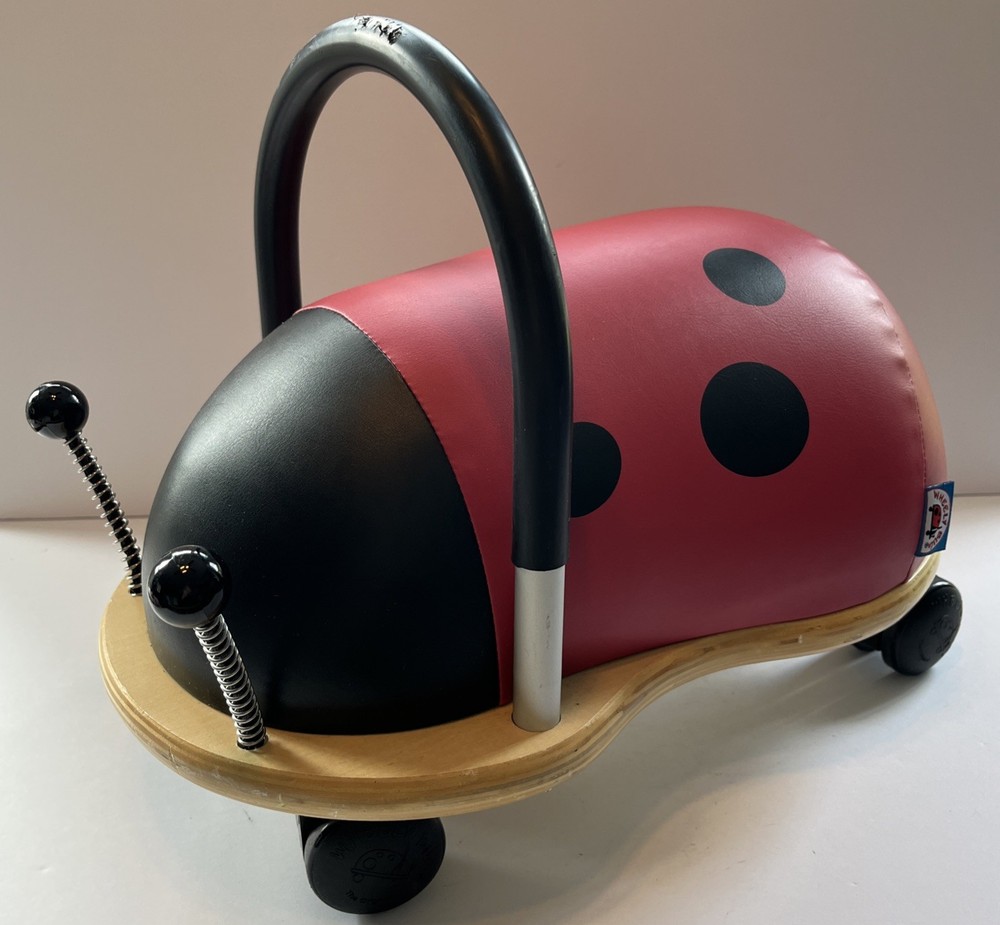 The Original WHEELY BUG Small LADY BUG Ride-On Scooter Prince Lionheart 15″ long