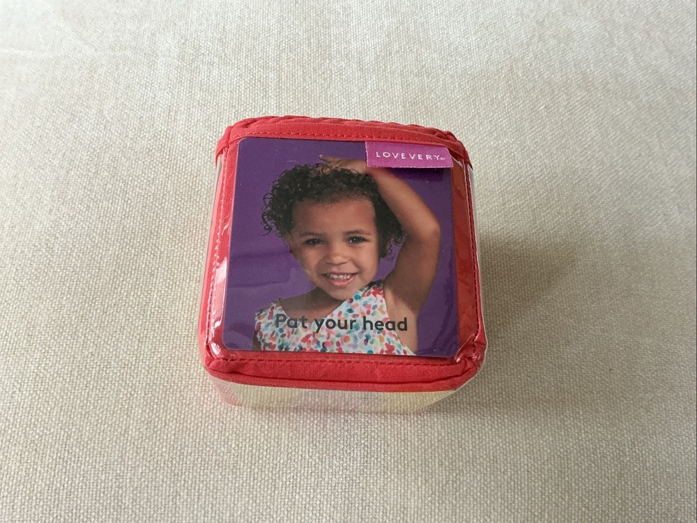 Lovevery Orange 6 Sided Soft Cube From The Pioneer Play Kit 12-18 Months