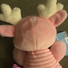 Spark Create Imagine Pink Deer Crinkle Baby Plush Toy Holiday Rattle Teether New