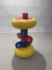 Johnson & Johnson Playpath Spin-a-Sound Rattle Toy Stars 6-36 Months 9567