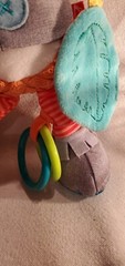 Infantino Playtime 10″ Plush Fox Sensory Activity Toy Rattle Crinkle Teether