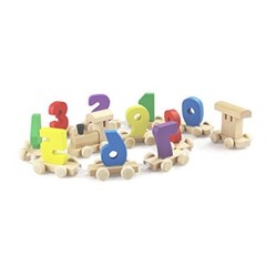 Montessori Educational Wood Toy Train with Numbers for Children, Toddlers, gifts