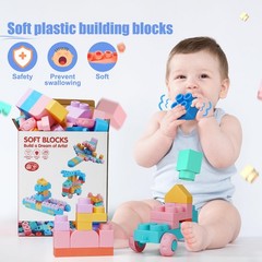 Soft Block Sets for Toddler Aged 2 3 4 5 6 Years Old.Preschool Toy for Early …
