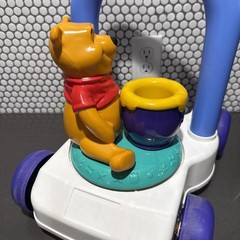 Winnie the Pooh VINTAGE Mattel Spinning Pooh Walker Push Toy Baby 1997 RARE