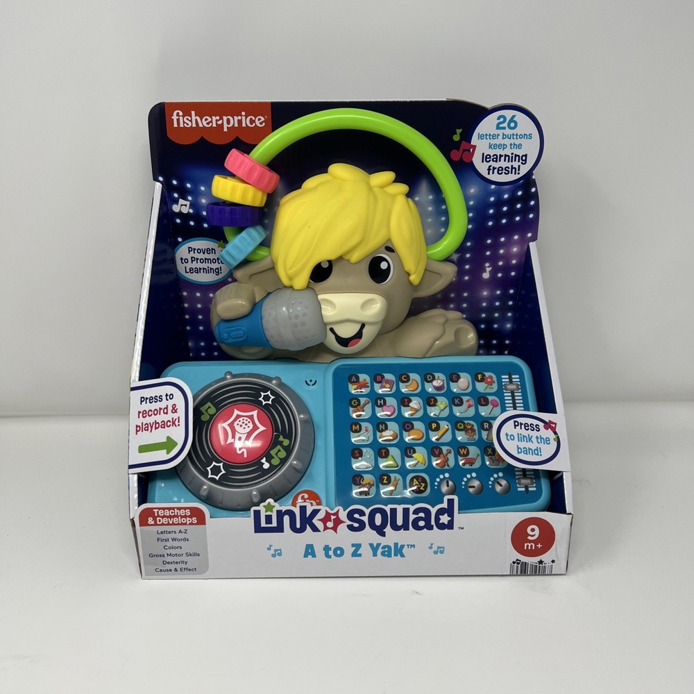 Fisher Price Link Squad A to Z Yak Musical Learning Toy 115 Songs Alphabet