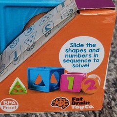 Fat Brain Toys Smarty Cube 1-2-3 Childs Learning Toy NEW