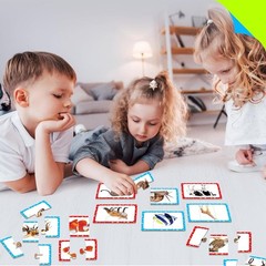 Vibrant 48 Animal Matching Puzzles for Toddlers – Learn & Play Educational Game