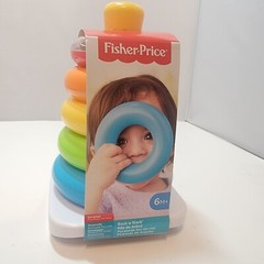 Fisher-Price Rock-a-Stack 6M+ Develops Fine Motor Problem Solving Baby Toy New