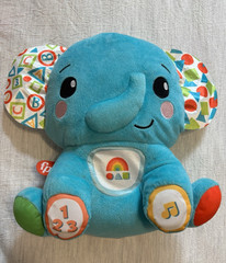 Fisher Price Laugh & Learn Plush Elephant Bunny Lot Lights Sounds Tested