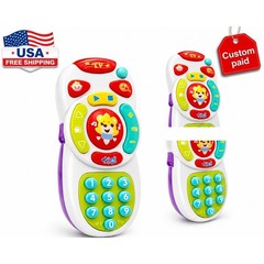 Kids Musical Learning Remote Control Toy Lights Sounds Numbers Educational