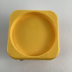 Vintage Activity Cube Child Baby Discovery Developmental Toy Spinner Mirror Duck