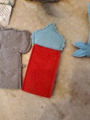 6 Pieces Felt Animals Finger Puppets For Baby Clown Seal Raccoon Elephant