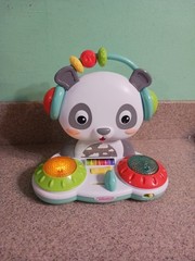 Infantino Spin & Slide DJ Panda – 16 Songs, Busy Beads for Fine Motor Skills