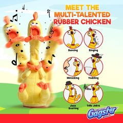 Rubber Chicken Dancing Toy – Mimicking Toy for Kids – That Repeats What You S…