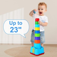 Baby Stacking Toys – Nesting Cups & Shape Sorter for Toddlers, 1-3 Years Old
