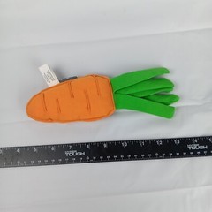 Hallmark Carrot Plush Rattle Crinkle Harvest Plush Soft Toddler Toy Orange Green