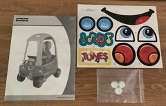 Replacement Stickers Decals & Manual Fisher Price Happy Tunes Ride-on Car M7596