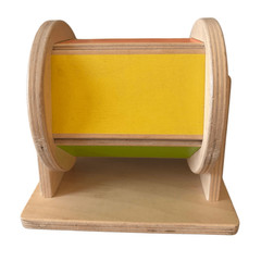 Lovevery Wood Spinning Rainbow Color Wheel Baby Sensory Toy