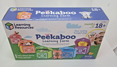 Learning Resources Peekaboo Learning Farm 10 pieces NEW 18+m