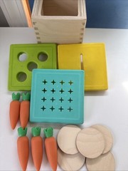 Lovevery Coin Bank Carrot Drop Box Wood Toy Montessori From Babbler Kit Complete