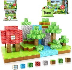 Large Magnetic Blocks 1 inch Magnetic Building Blocks for Kids Age 3-5 5-7 6-…