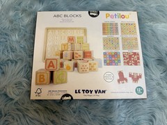Le Toy Van Petilou ABC Wooden Blocks Alphabet Learning Toy 12+ Months