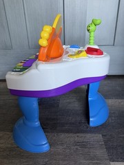 Fisher-Price Laugh & Learn Musical Learning Grand Piano Activity Table Works Y2K