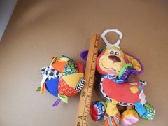 Playgro Baby Toy Ball Puppy Soother Dog Teether Crinkle Sensory Clip on Lot
