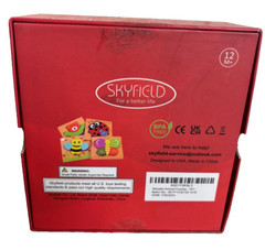 SKYFIELD Wooden Animal Puzzles for 1 2 3 Years Old Boys Girls Toddler Education