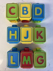 Vtech Sit To Stand Alphabet Train Replacement Letter Blocks 9 Blocks 16 Letters
