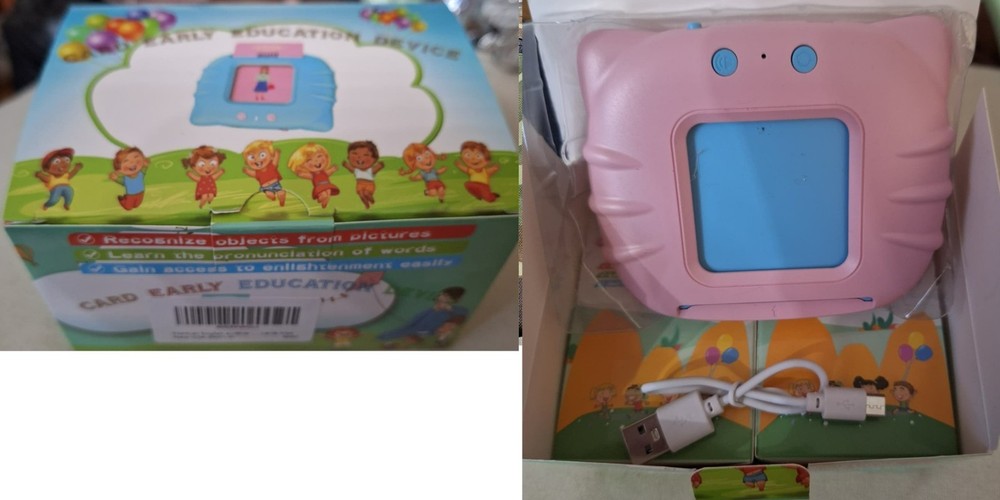 Card Early Education Device for kids; Color: PINK – NEW
