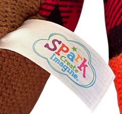 SPARK CREATE IMAGINE NURSERY HOLIDAY BABY TOY RED FOX WINTER EAR MUFF HAT