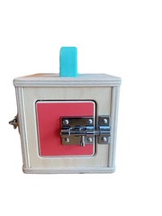 Lovevery The Lockbox Toy (“Realist”) Montessori Learning Toy locks Unlocks Wood