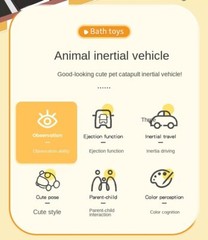 Montessori Baby Toy Cars for 1 Year Old Toddler Birthday Gift Toys Cartoon Car