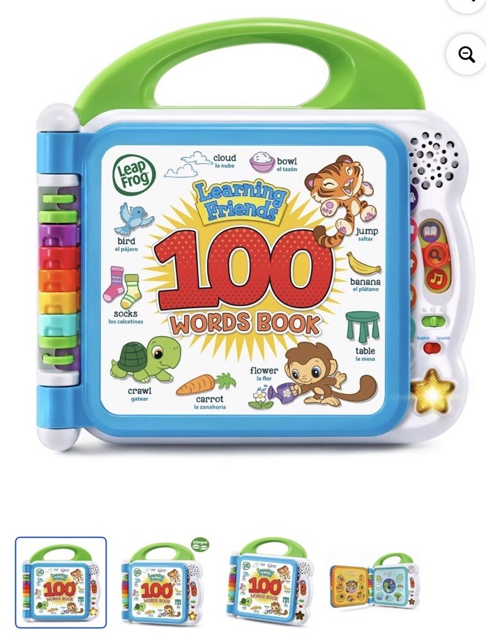 LeapFrog 6015 Green Learning Friends 100 Words Book 80-601541 BRAND NEW IN BOX