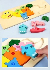Puzzle Educational Large Wooden Inlay Jigsaw 10-12 Piece Kids 2+ Choice NEW