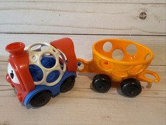 Oball Go Gripper Adventure Park Playset Train Engine And Orange Car Replacement