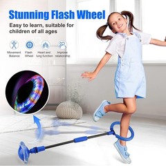 Ankle Skip Ball for Kids – Foldable Flash Wheel Skip Ball, Outside Game Toys …