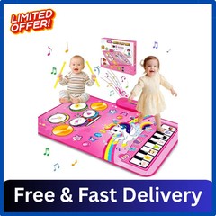 Toys for 1 Year Old Girl Gifts Baby Musical Mat Toddler Age 1-2 – 3 in