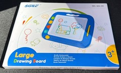 SGILE Large Magnetic Drawing Board 4 Colors 16×13in Writing Blue (NEW) SEH-191
