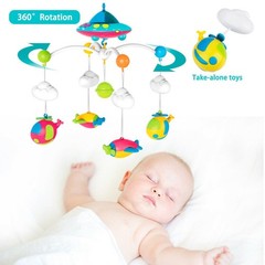 Baby Mobile Crib Music Light Galaxy Projection 108 Songs For 0-12 Months Newborn