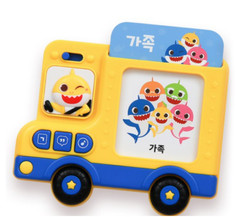 Pinkfong Baby Shark Bus Flash Cards Korean Words Learning Toddler Kid Play Toy