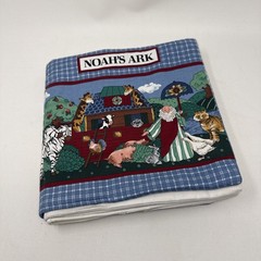 Vtg Hand-Made Fabric Noah’s Ark Cloth Book ~ Cut n’ Sew, Baby First Book