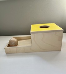 Lovevery Montessori Ball Drop Box from The Inspector Play Kit Months 7-8