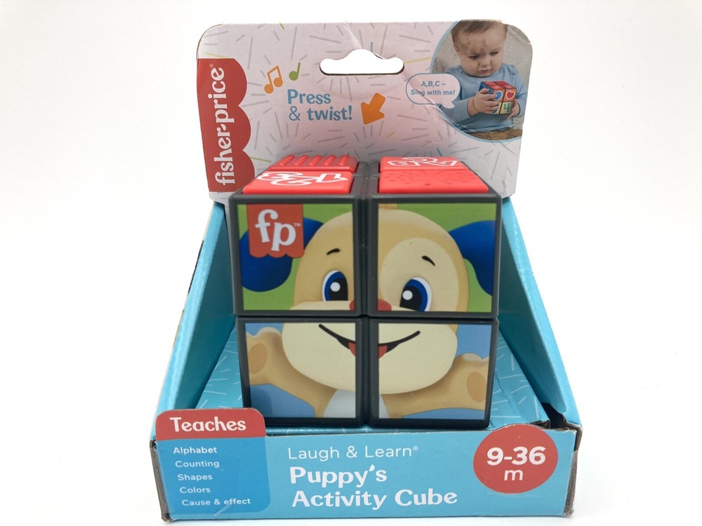 Fisher-Price Puppy’s Activity Cube NEW Laugh & Learn 9-36 Months Infant Toy