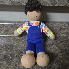 LOVEVERY Baby Avery Gender Neutral Plush Doll 12 inch Montessori Organic Cotton
