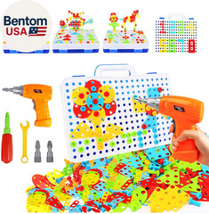 STEM Toys for 3 4 5 6 7 8 Year Old,Design and Drill Toy for Kids Ages 3-8, 193 P