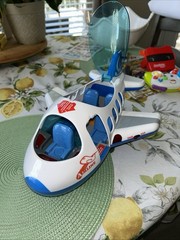 2008 Hap-P-Kid Airplane Lights and Sound English ORSpanish Has Switch On The Win
