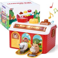 STAPAW Montessori Pop Up Toy for Babies 6-12 Months – 3 Modes Cause and Effec…