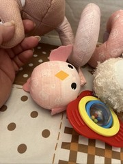 Koty Baby Elephant Car Seat Stroller Handle Baby Toy Crinkle Musical Squeaky Toy